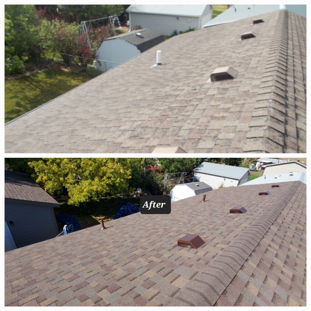 Before after roofing